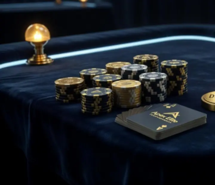Profesjonalny stół pokerowy przygotowany na elegancki event